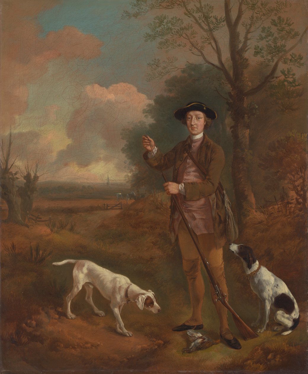Major John Dade z Tannington, Suffolk od Thomas Gainsborough RA