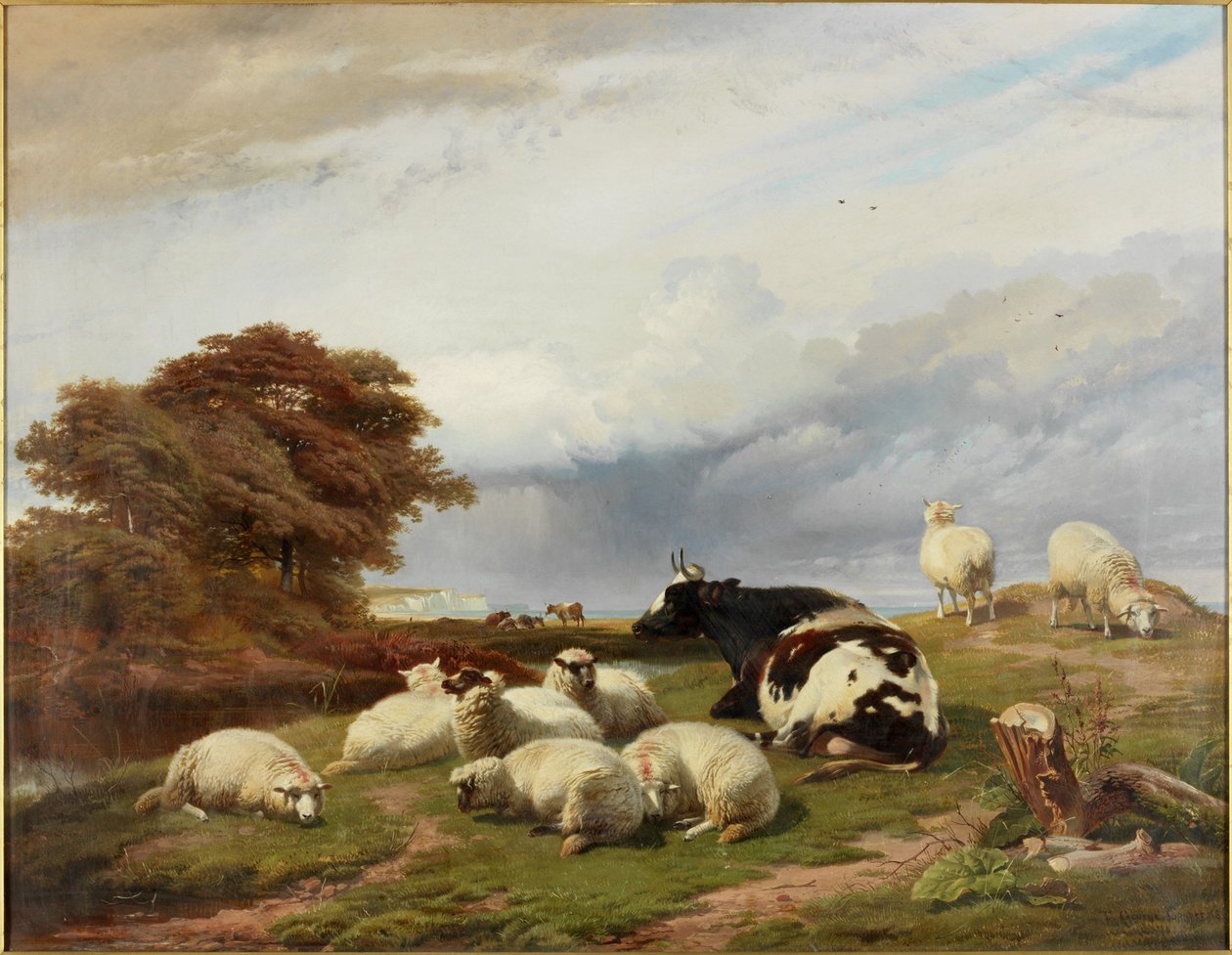 V močálech poblíž Ramsgate, Isle of Thanet od Thomas George Cooper
