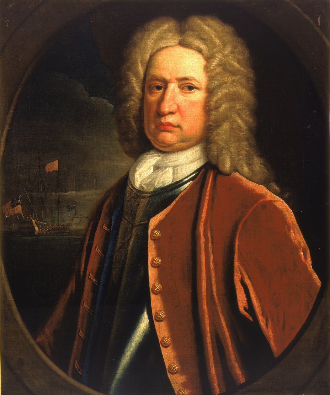 Admirál sir Charles Wager (1666-1743) od Thomas Gibson