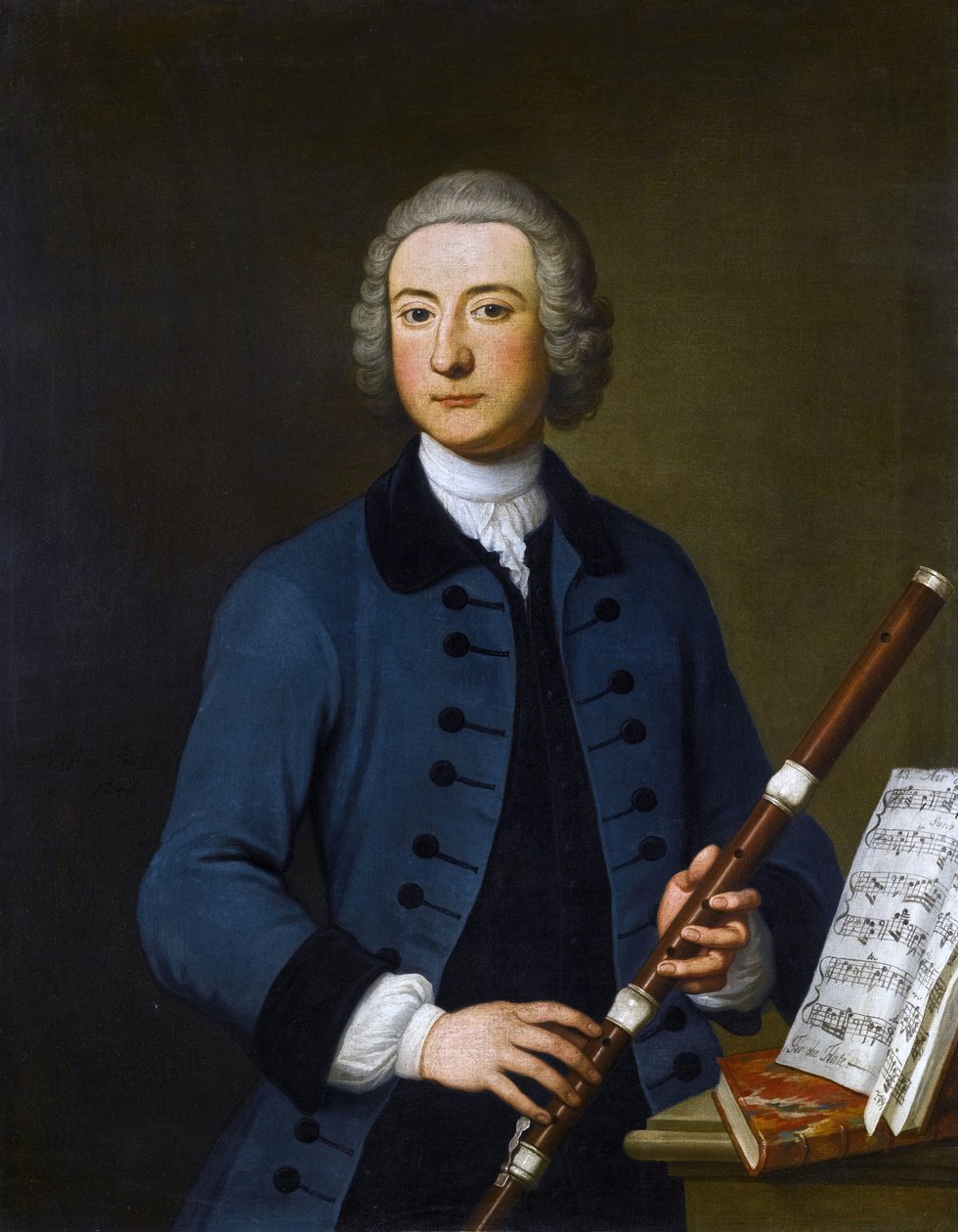 Lewis Christian Austin Granom (1722-1763) byl hudebník, trumpetista a flétnista z 18. století Thomas Gibson. od Thomas Gibson