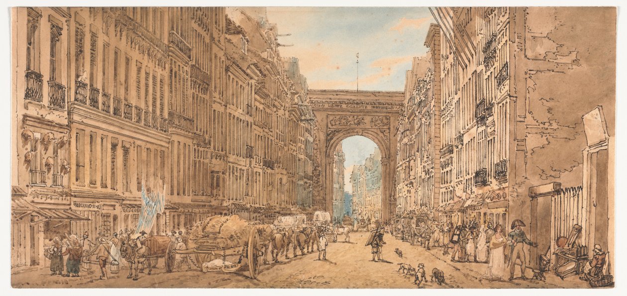 Výběr dvaceti nejmalebnějších pohledů v Paříži, 1802. od Thomas Girtin