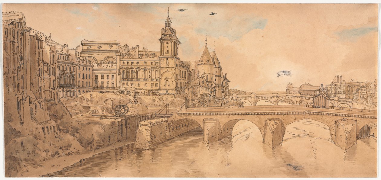 Výběr dvaceti nejmalebnějších pohledů v Paříži, 1802. od Thomas Girtin