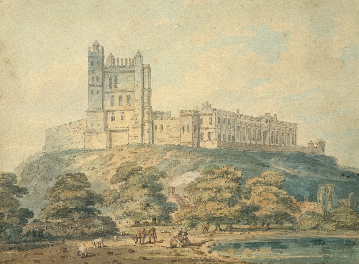 Hrad Bolsover, Derbyshire od Thomas Girtin