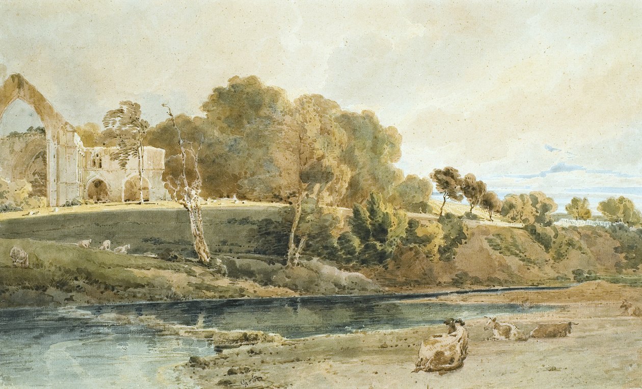 Opatství Bolton, Yorkshire od Thomas Girtin