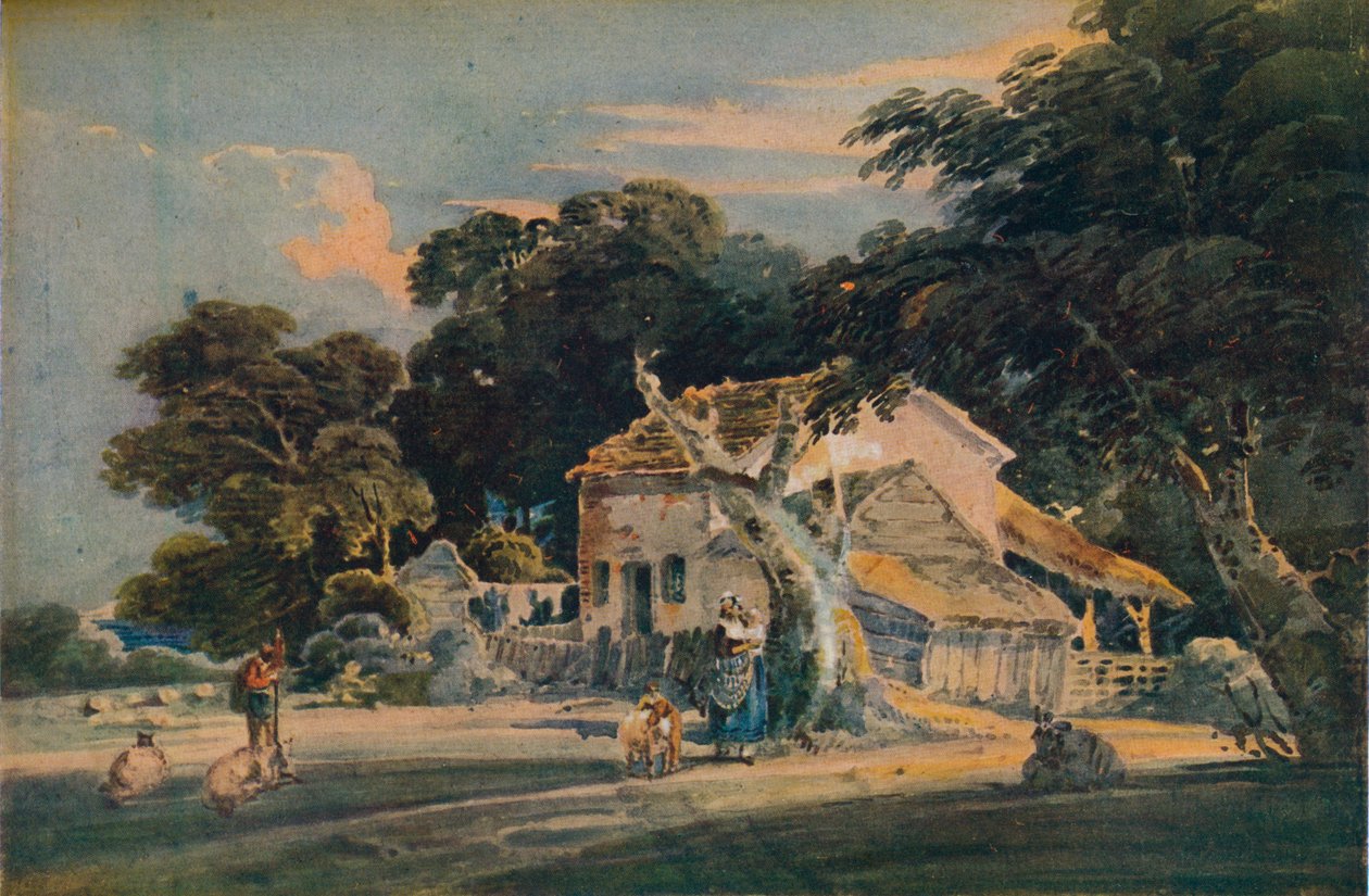Farma Devonshire, c1798 od Thomas Girtin