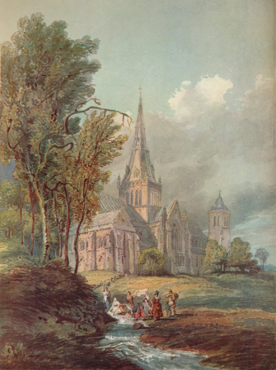 Glasgowská katedrála, c18. století od Thomas Girtin