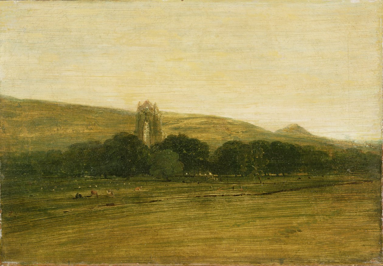 Guisborough Priory, kolem 1801-02 (olej na plátně) od Thomas Girtin