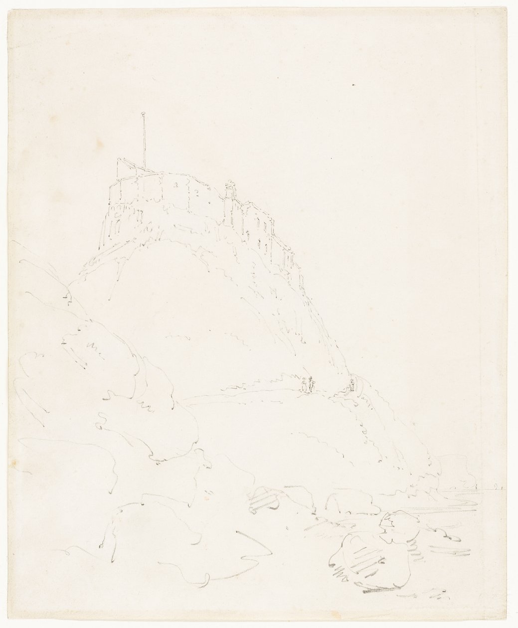 Hrad Holy Island, Durham od Thomas Girtin