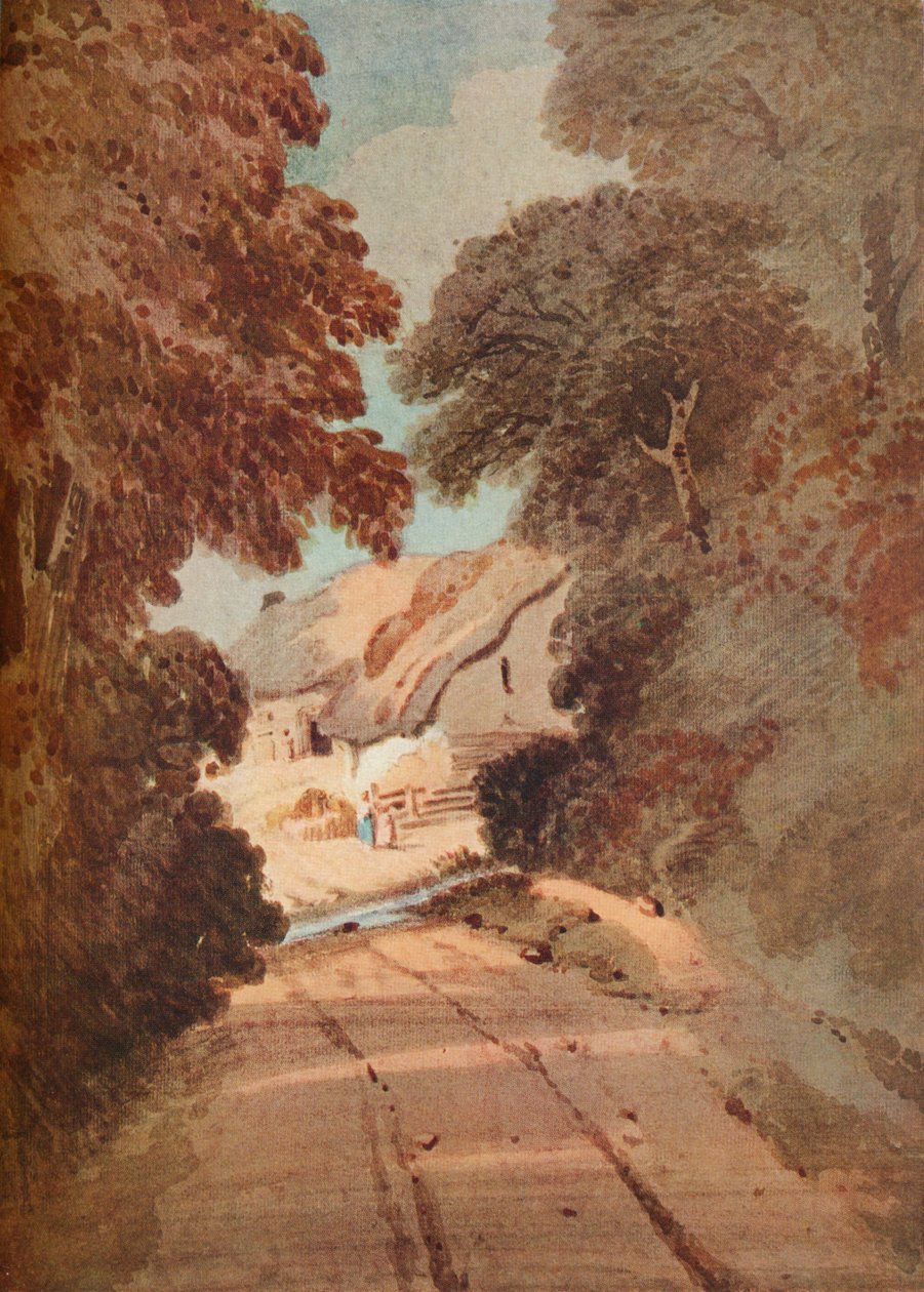 Lane and Cottages, c1800 od Thomas Girtin
