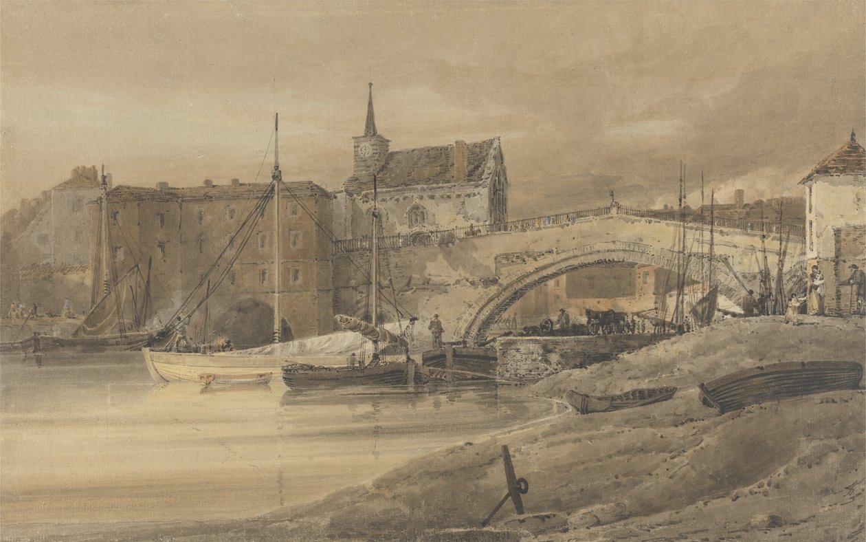 Ouse Bridge, York od Thomas Girtin