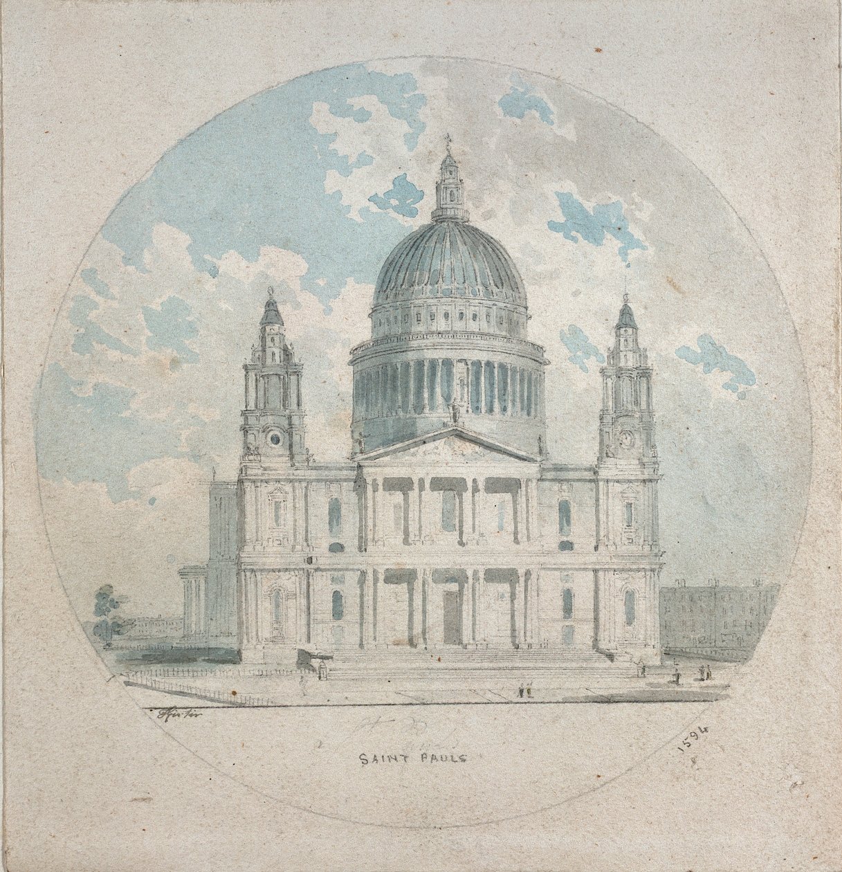 Katedrála svatého Pavla, c1790 od Thomas Girtin