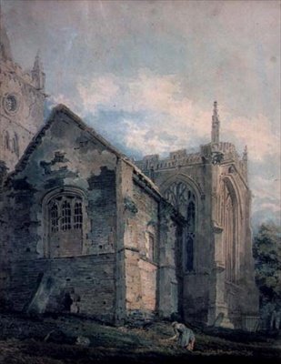 The Ancient Charnel House, Holy Trinity Church, Stratford-upon-Avon od Thomas Girtin