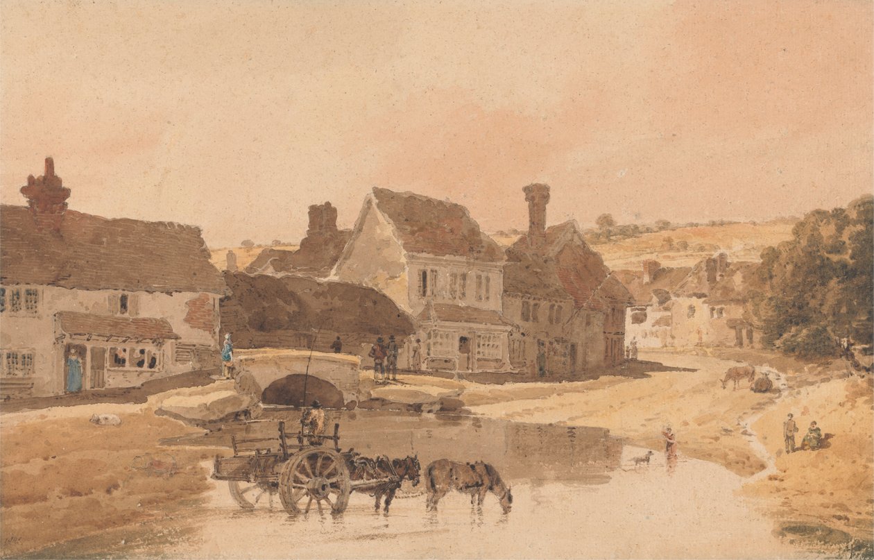 Vesnice Kirkstall, Yorkshire od Thomas Girtin