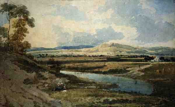Pohled poblíž Bromley, Kent (akvarel přes tužku na papíře) od Thomas Girtin