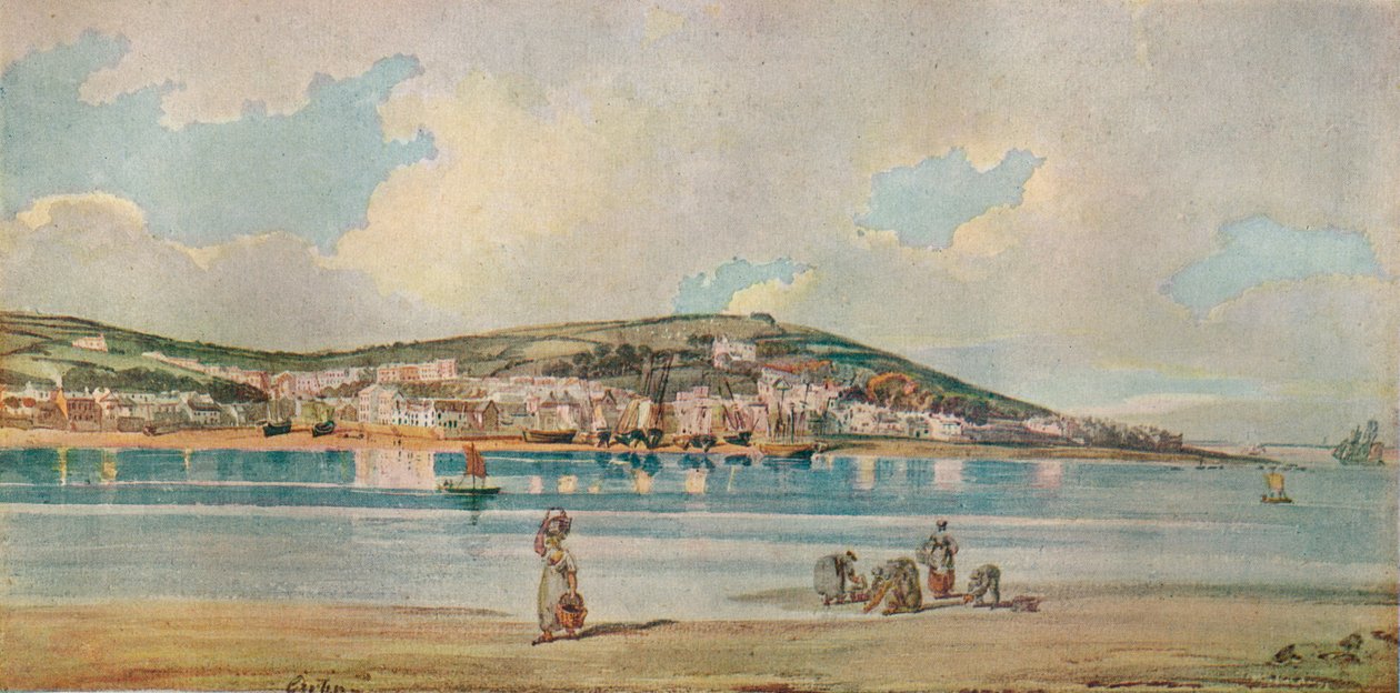 Pohled na Appledore, Severní Devon, z Instow Sands, 1798, 1919 od Thomas Girtin