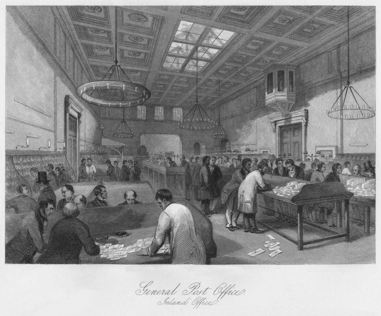 Obecná pošta. Inland Office, c1841 od Thomas H. Ellis
