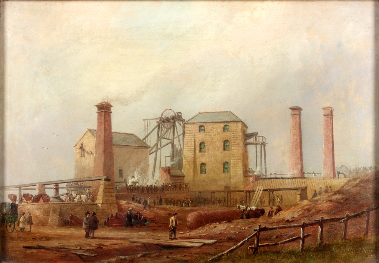 Hartley Colliery po katastrofě, 1869 od Thomas H. Hair
