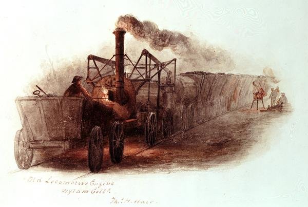 Starý lokomotivní motor, Wylam Colliery od Thomas H. Hair
