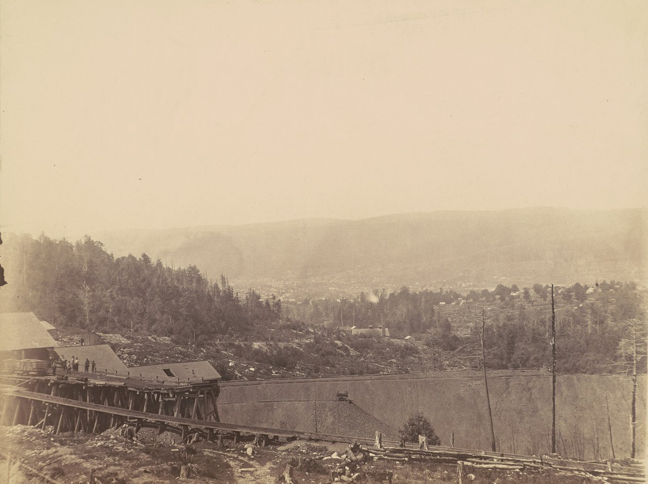 Von Storch Breaker, Del.  Hudson Canal Co.,c. 1863-1865 (foto) od Thomas H. Johnson