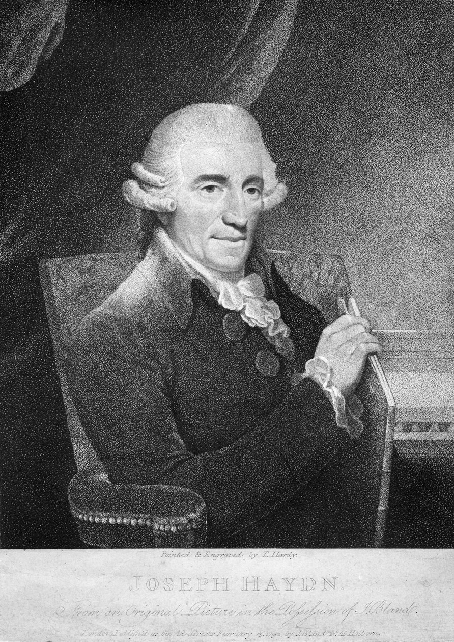Joseph Haydn (rytina) od Thomas Hardy