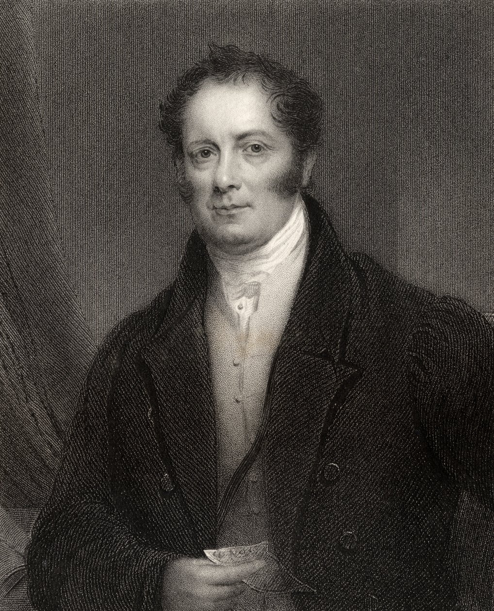 Edward Baines, rytina J. Cochrana, z knihy "National Portrait Gallery, volume V", vydané kolem roku 1835. od Thomas Hargreaves