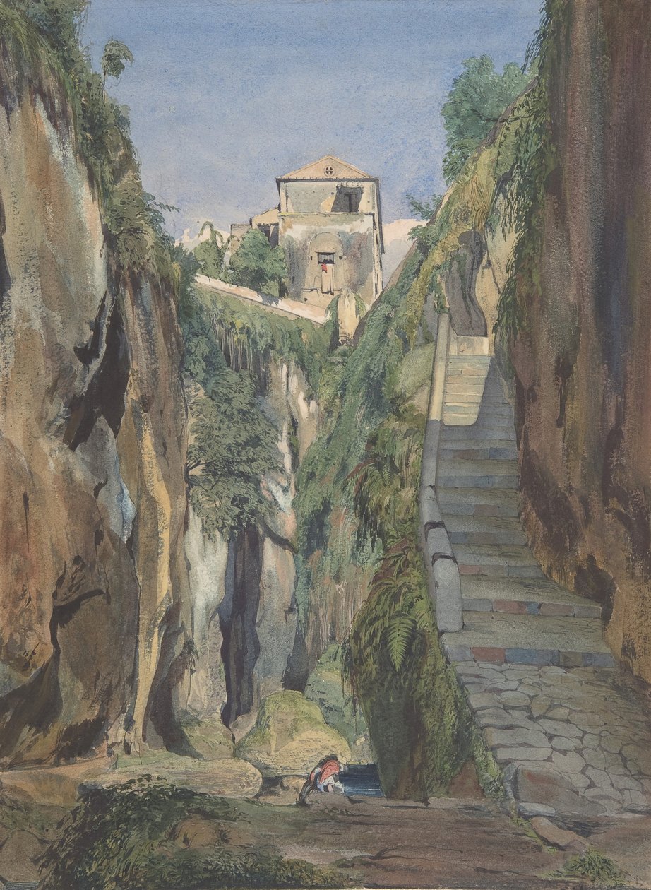 Glen v Sorrentu, polovina 19. století. od Thomas Hartley Cromek