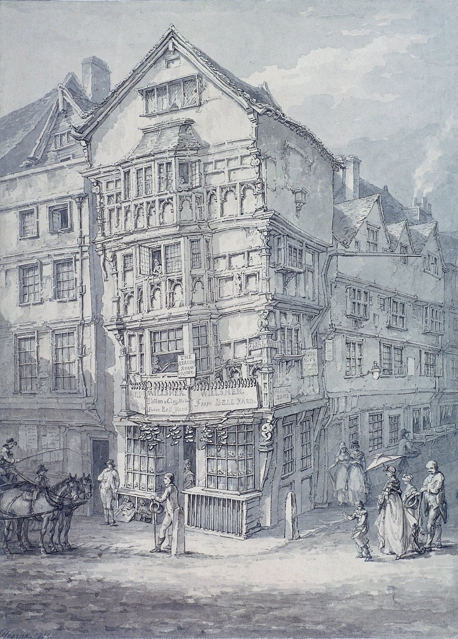 Chancery Lane, Londýn, 1814 od Thomas Hearne