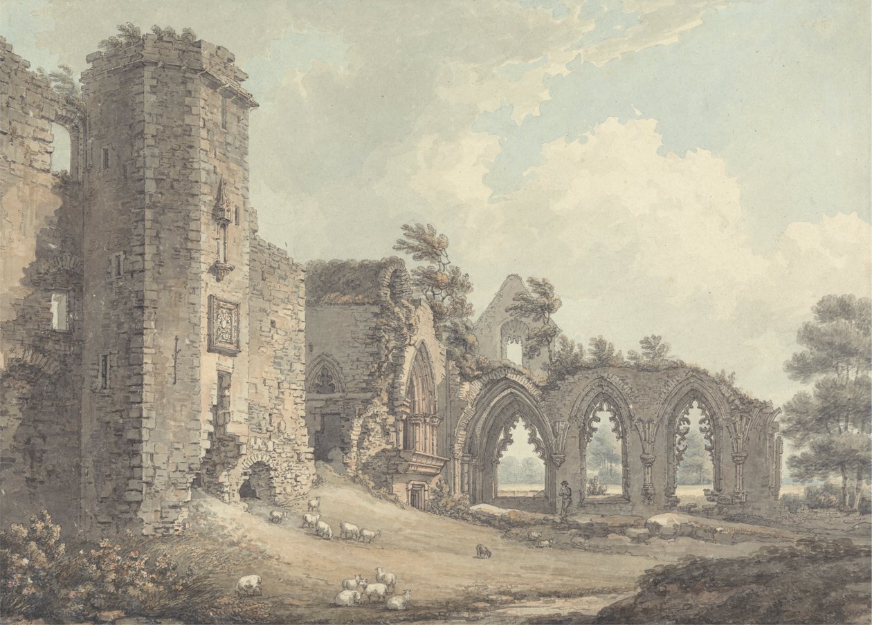 Ruiny College of Lincluden, poblíž Dumfries od Thomas Hearne