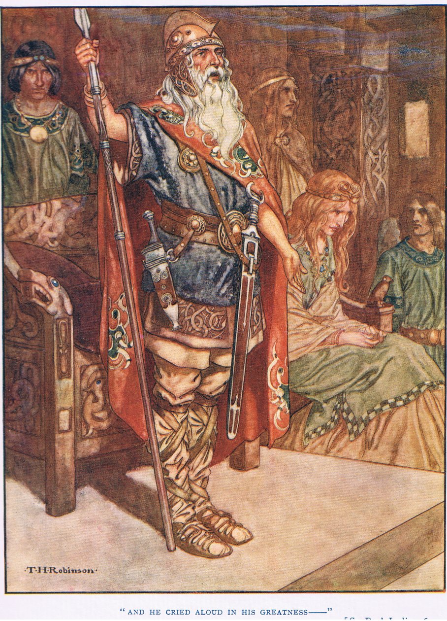 A hlasitě zvolal ve své velikosti (lit.) od Thomas Heath Robinson