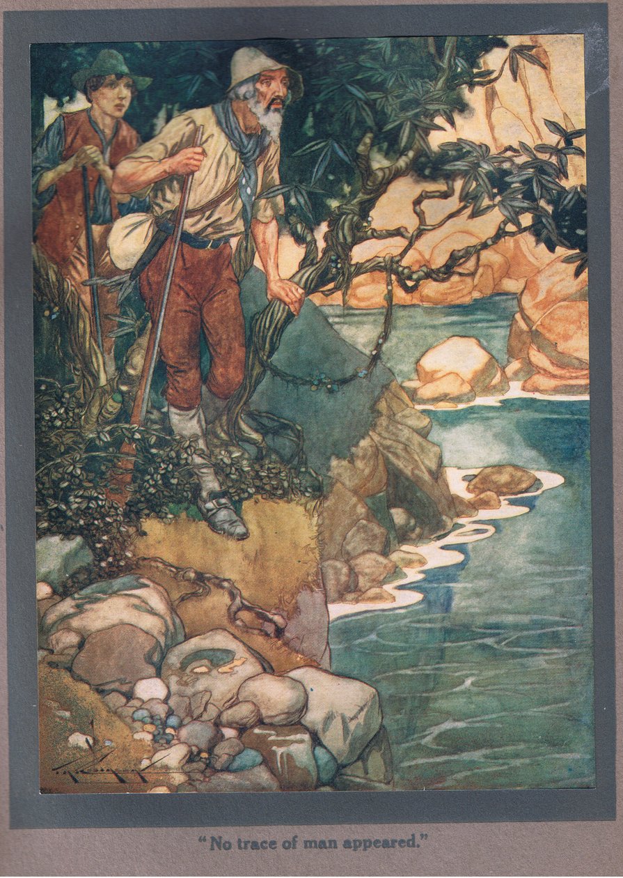 Po člověku ani stopy (barevná litografie) od Thomas Heath Robinson
