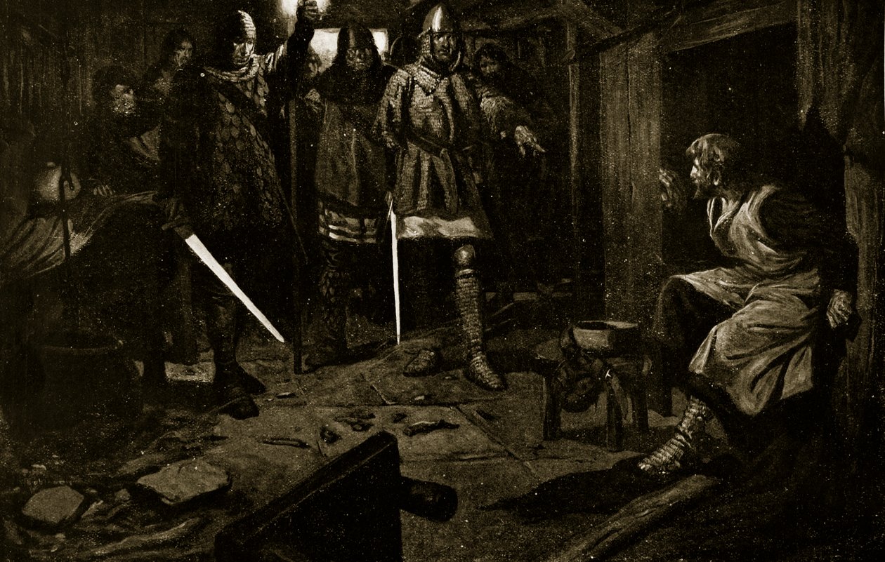 Zajetí sira Williama Wallace od Thomas Heath Robinson