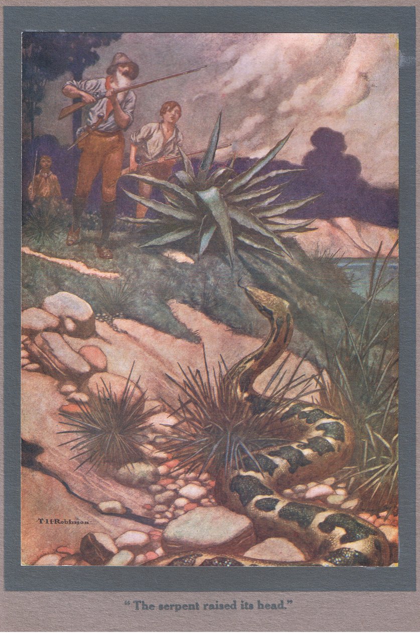 Had zvedl hlavu (barevná litografie) od Thomas Heath Robinson
