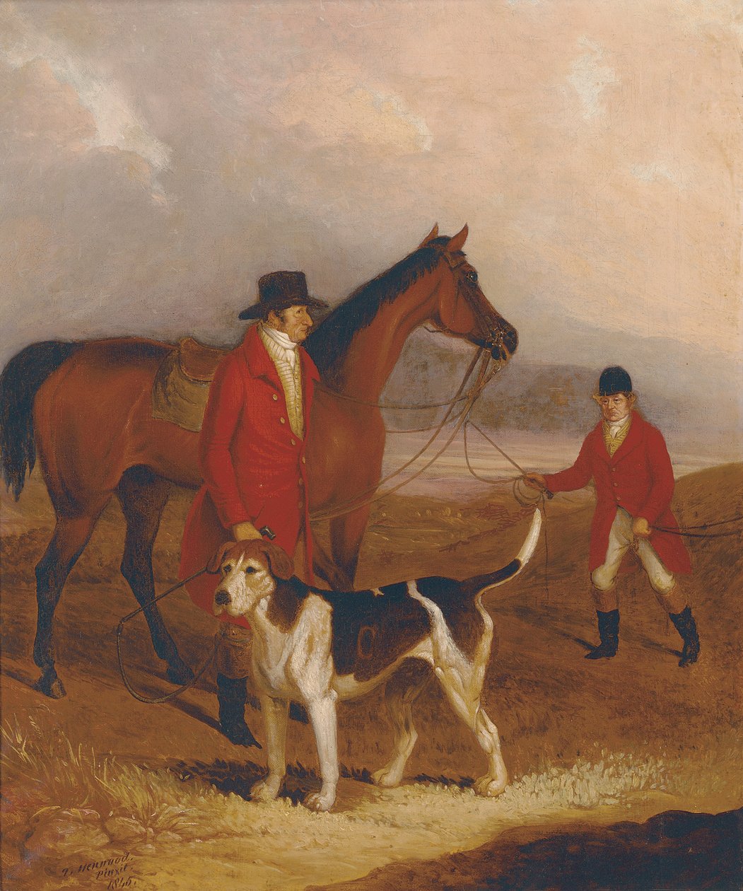 Starý Druid, s Richardem Kingem Sampsonem, Esq., a Johnem Pressem, 1845 od Thomas Henwood