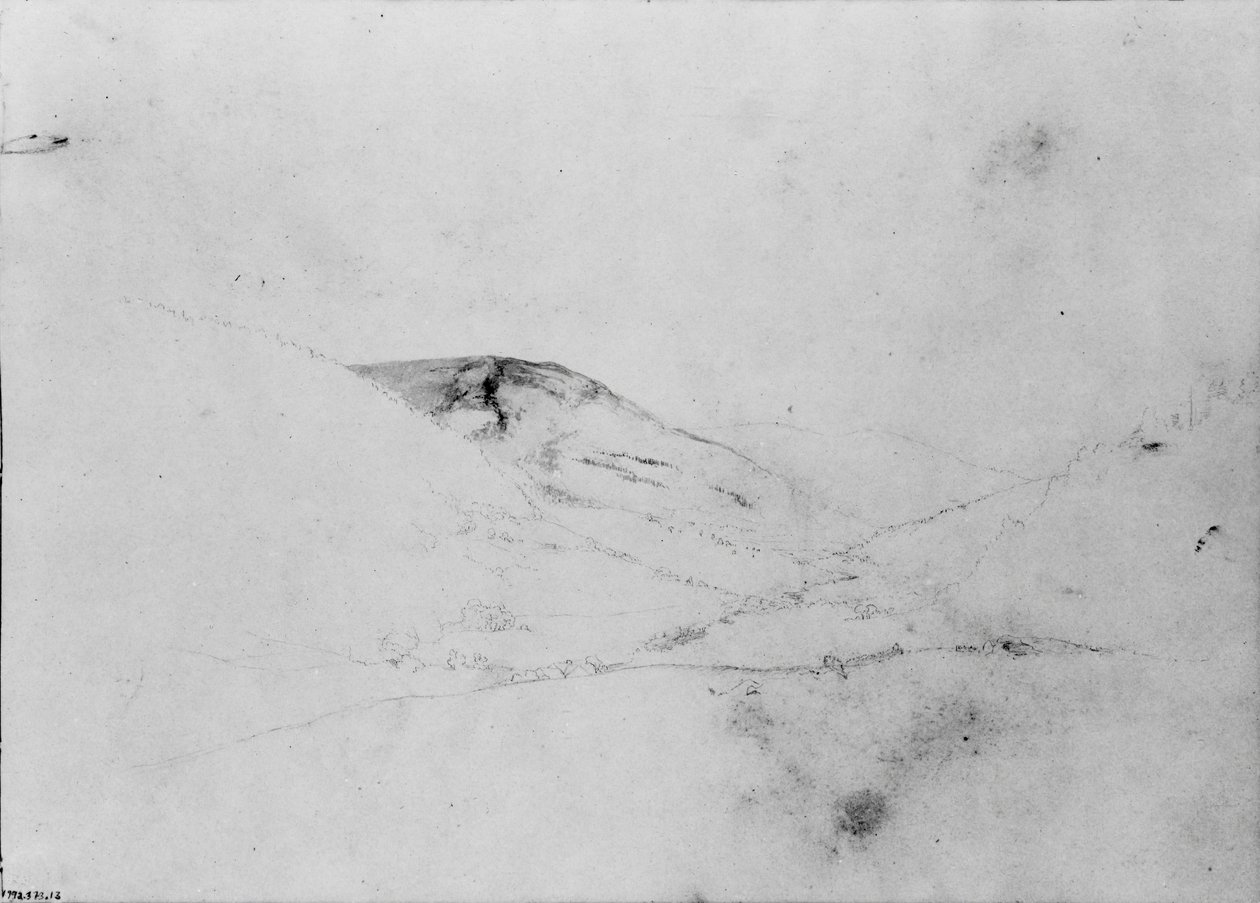 Mountain View [Catskills] ze Sketchbooku, ca. 1860-cca. 1864. od Thomas Hewes Hinckley