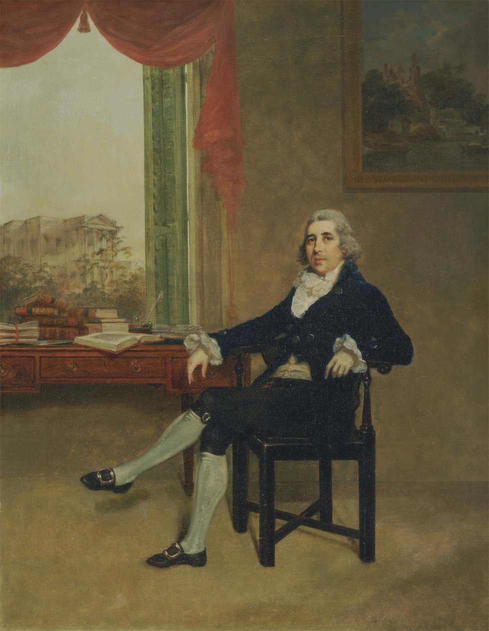 Thomas Graham (1748-1843) baron Lynedoch z Balgowanu, kolem roku 1790 (olej na plátně) od Thomas Hickey