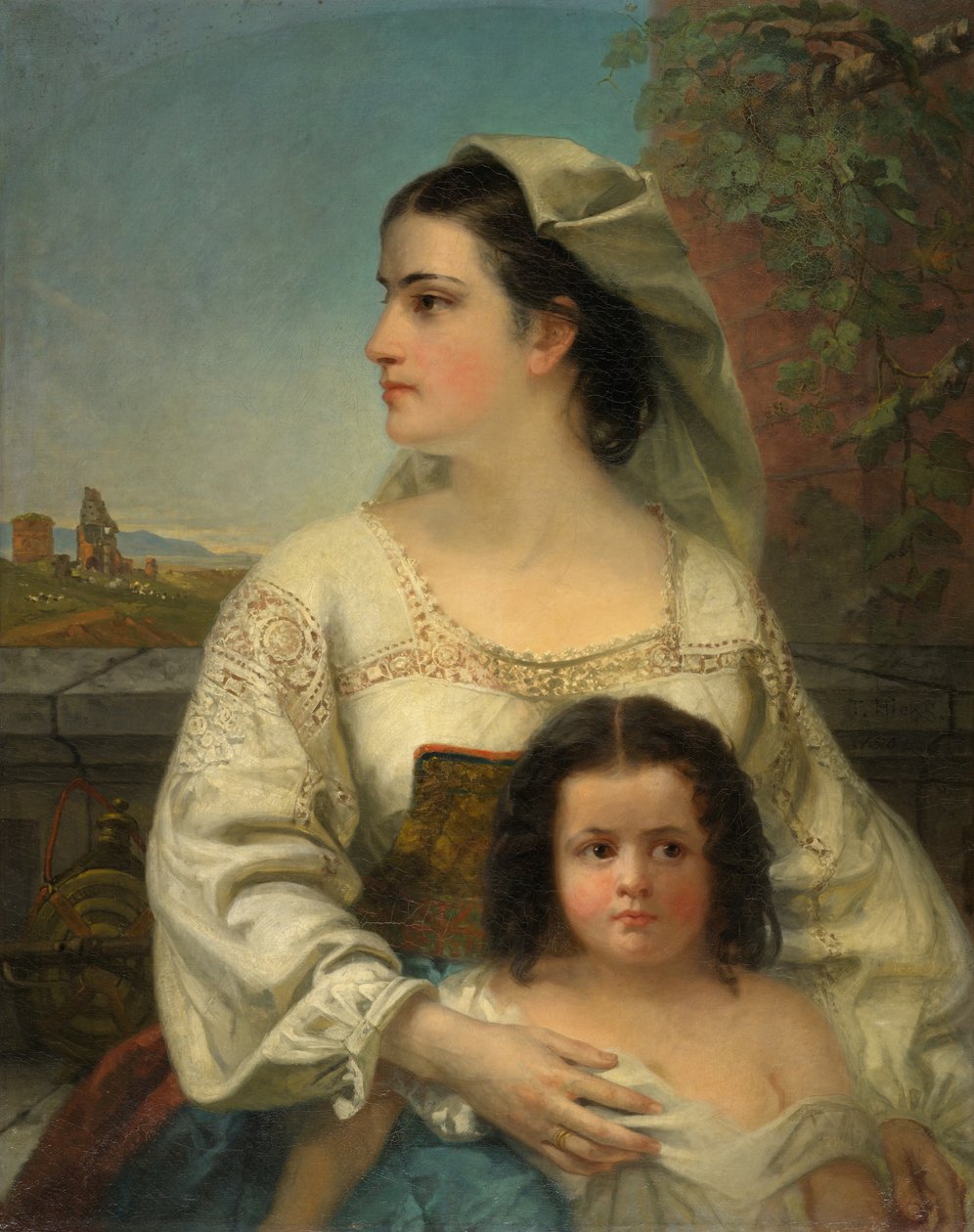 Italská matka a dítě od Thomas Hicks