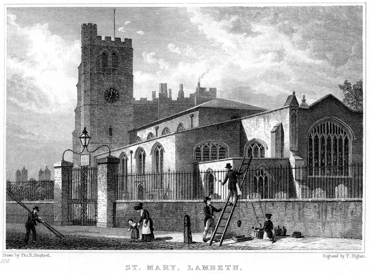 Kostel Panny Marie, Lambeth, Londýn, 1831. od Thomas Higham