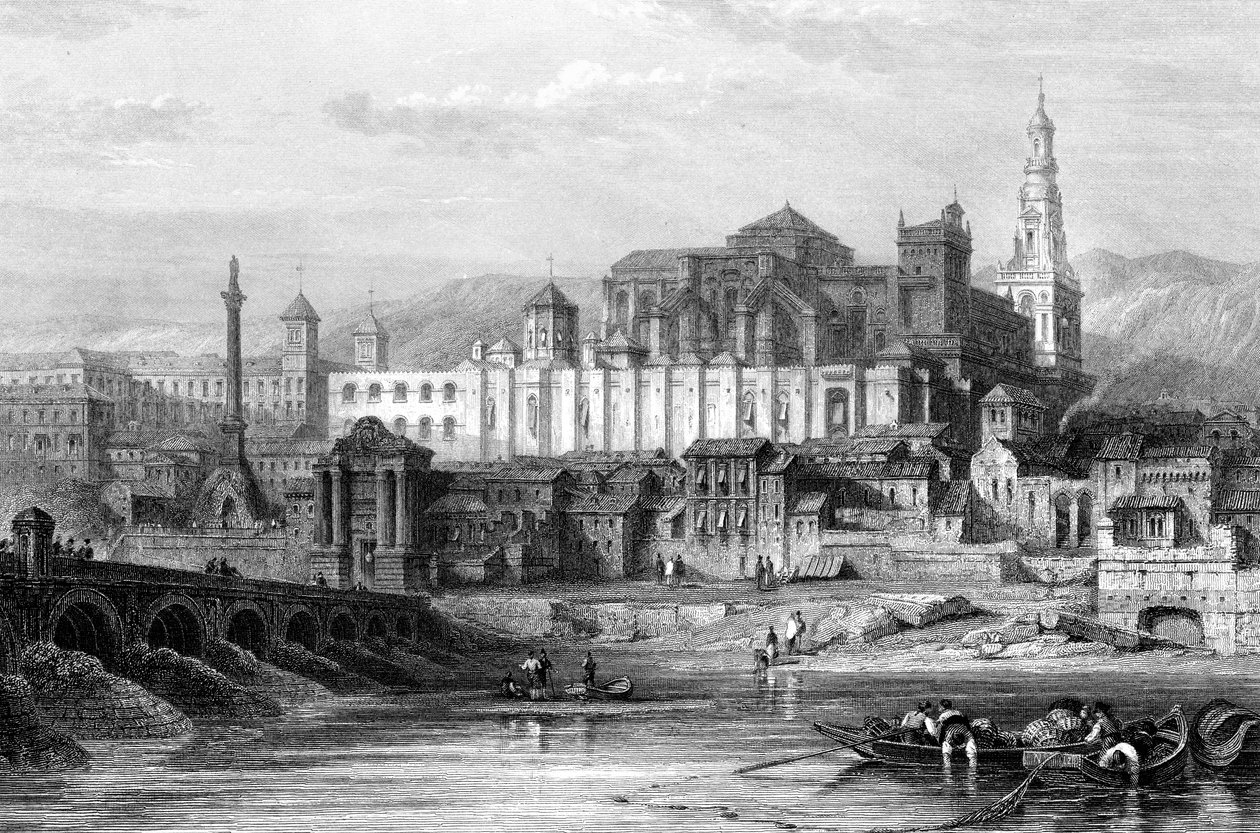 Velká mešita a žalář inkvizice, Cordoba, Španělsko, 19. století. od Thomas Higham