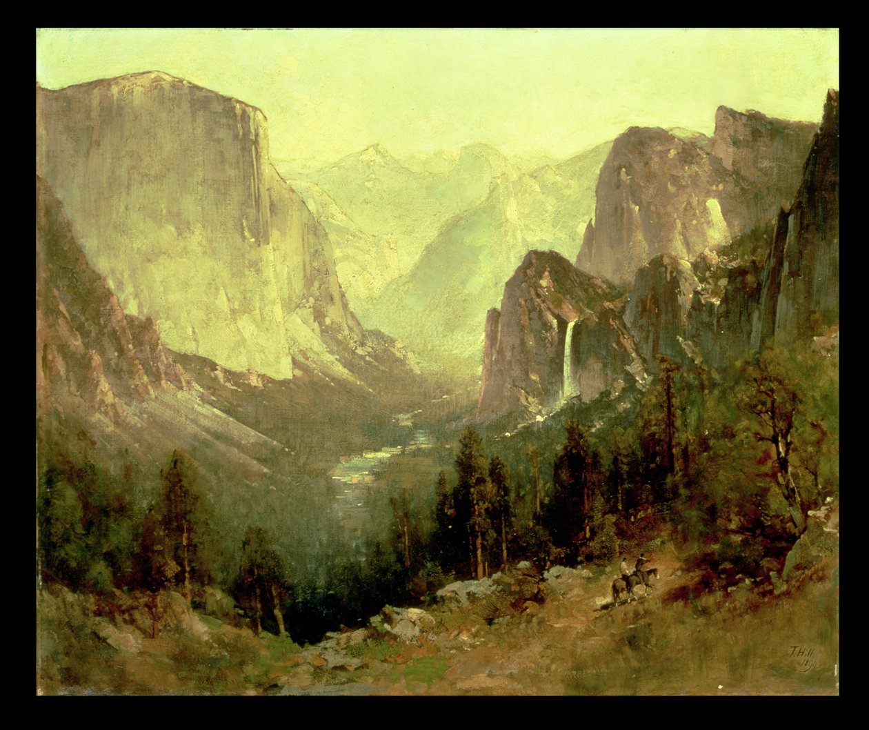 Lov v Yosemite, 1890 od Thomas Hill