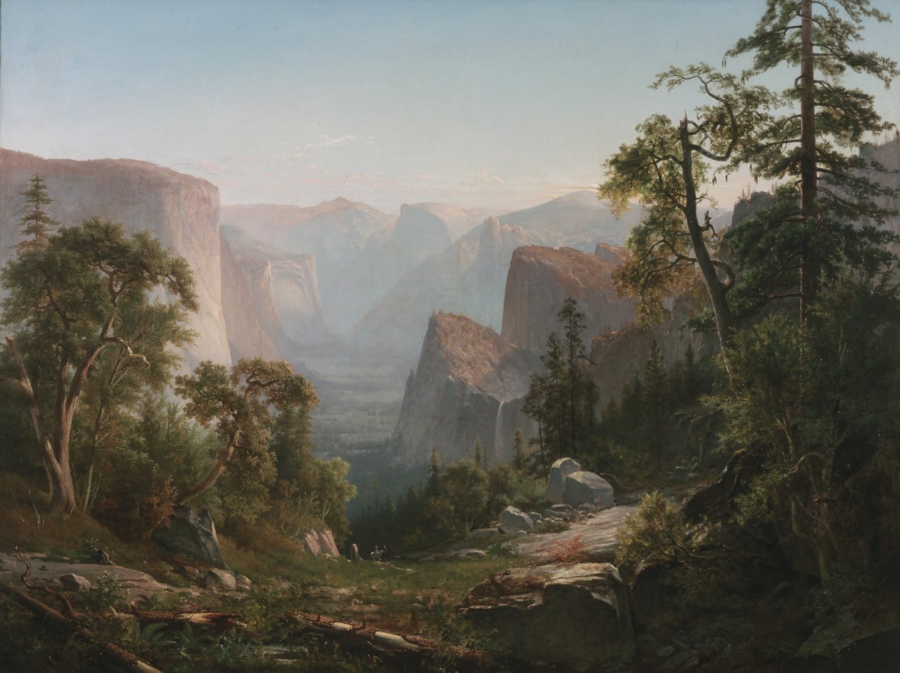 Pohled na Yosemitské údolí, 1865 od Thomas Hill