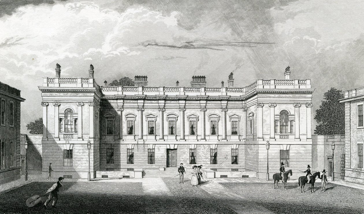 Burlington House, Královská akademie umění, Piccadilly, Londýn, c.1829-31 od Thomas Hosmer Shepherd
