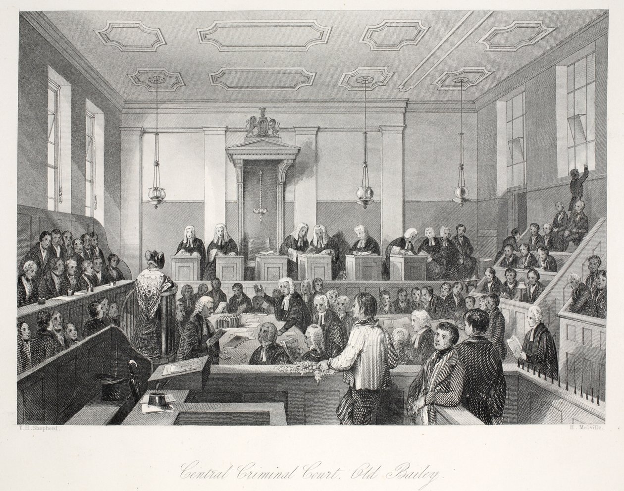 Central Criminal Court at Old Bailey, z hospody 