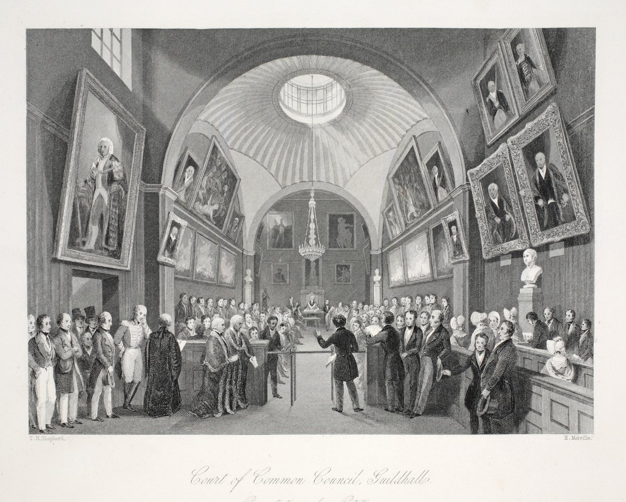 Court of Common Council, Guildhall, z hospody 