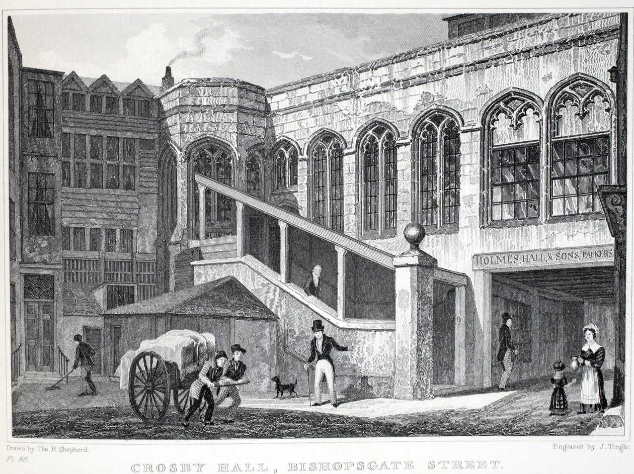 Crosby Hall, z hospody 