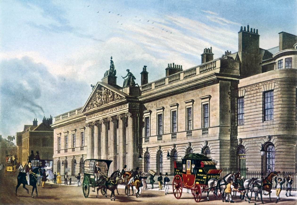 East India House, Londýn, 1817 od Thomas Hosmer Shepherd