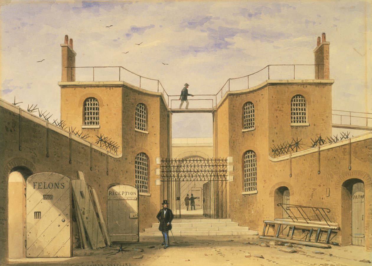 Dům nápravy, Clerkenwell, Londýn, c1850 od Thomas Hosmer Shepherd