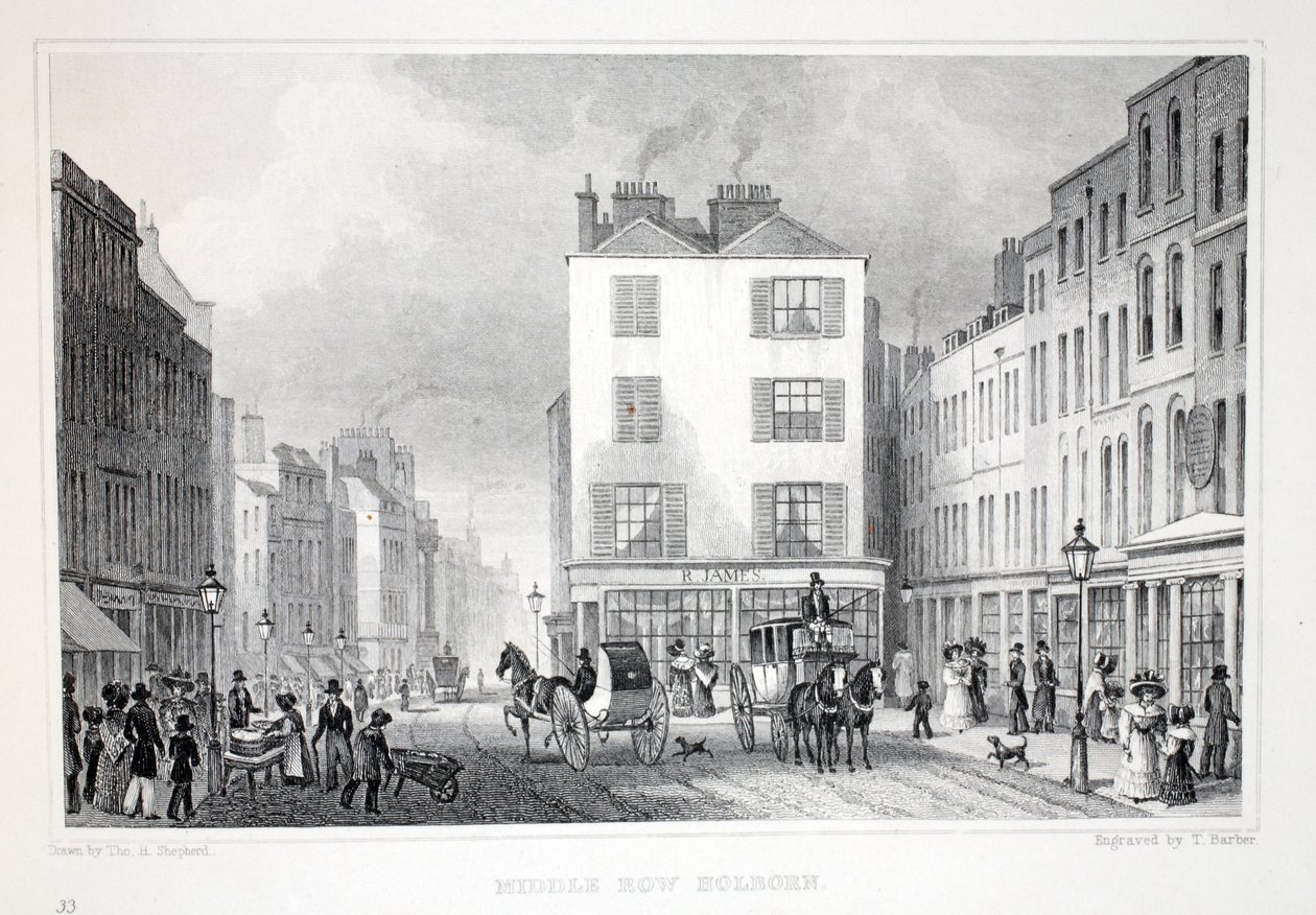 Middle Row, Holborn, z hospody 