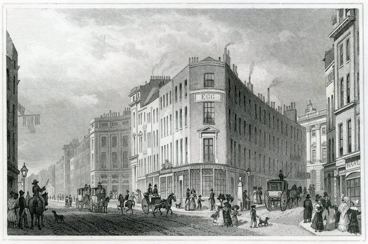 Piccadilly, z Coventry Street, 1830 od Thomas Hosmer Shepherd