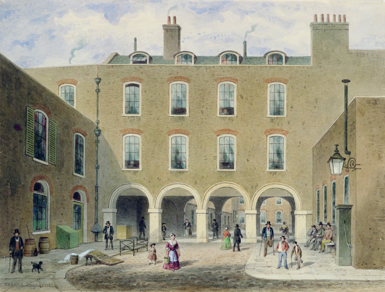 Nemocnice svatého Tomáše, Southwark, Londýn od Thomas Hosmer Shepherd