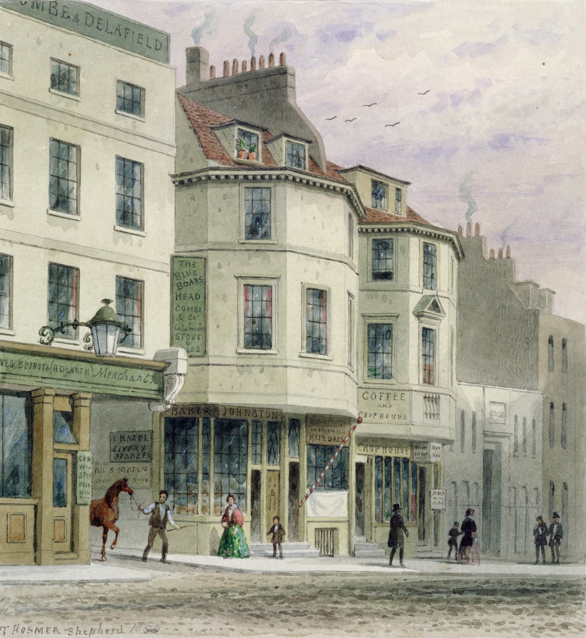 The Boars Head Inn, King Street, Westminster, 1858 od Thomas Hosmer Shepherd